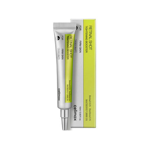 Crema facial antiarrugas con retinal, tubo y caja